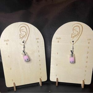 Playful Pink Milk Carton Earrings